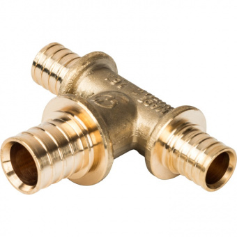 Тройник переходной 20x20x16 для труб из сшитого полиэтилена аксиальный